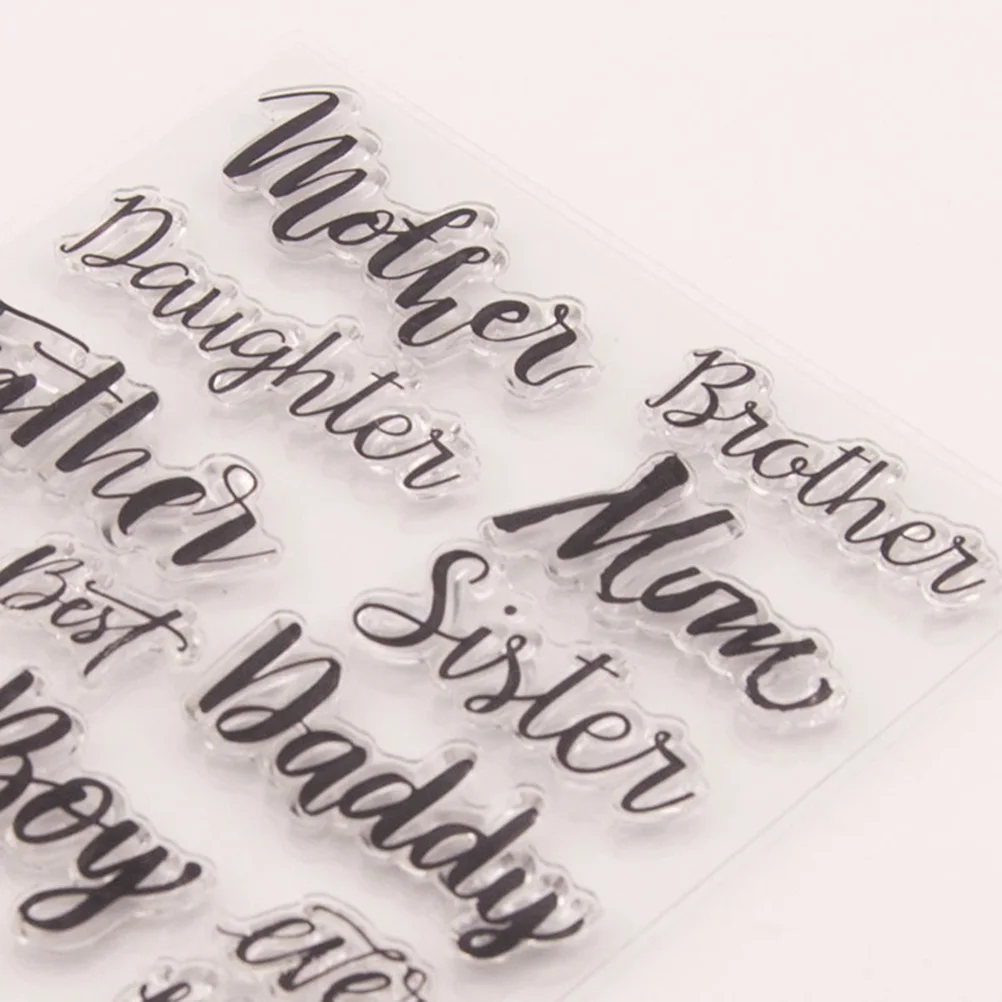 

Clear Silicone Scrapbooking DIY Letter Making Transparent Silicone Stamps For Scrapbooking Seal Clear Stamps Craft Projects