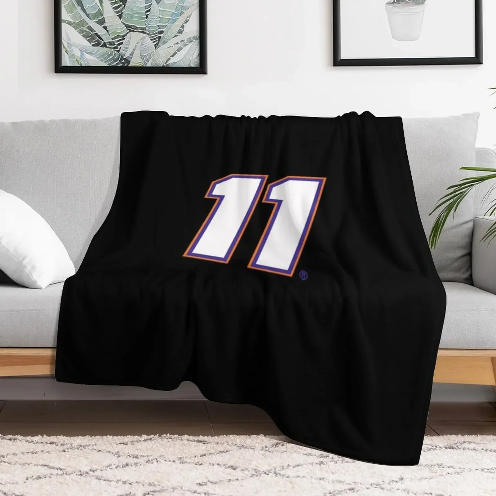 The 11 Denny Hamlin Throw Blanket Multi-Purpose halloween Quilt Luxury Designer Blankets