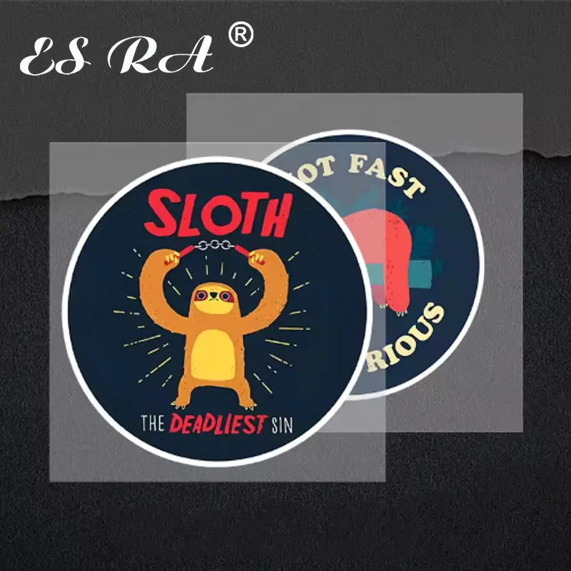 

Sloth Cartoon Car Sticker Rear Windshield Body Decals Waterproof PVC Sticker [ The Deadliest Sin Not Fast Not Furious ]