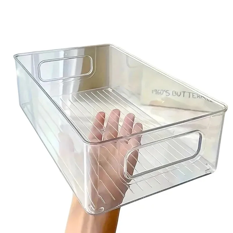 

Acrylic Storage Box Desktop Cosmetics Transparent Plastic Box Dormitory Household Facial Mask Skin Box Refrigerator Storage Box