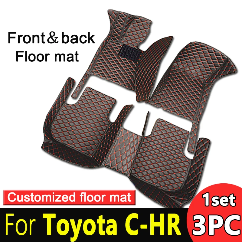 Car Floor Mats For Toyota C-HR CHR Non- hybrid hybrid 2018 2019 2020 2021 Car Accessories