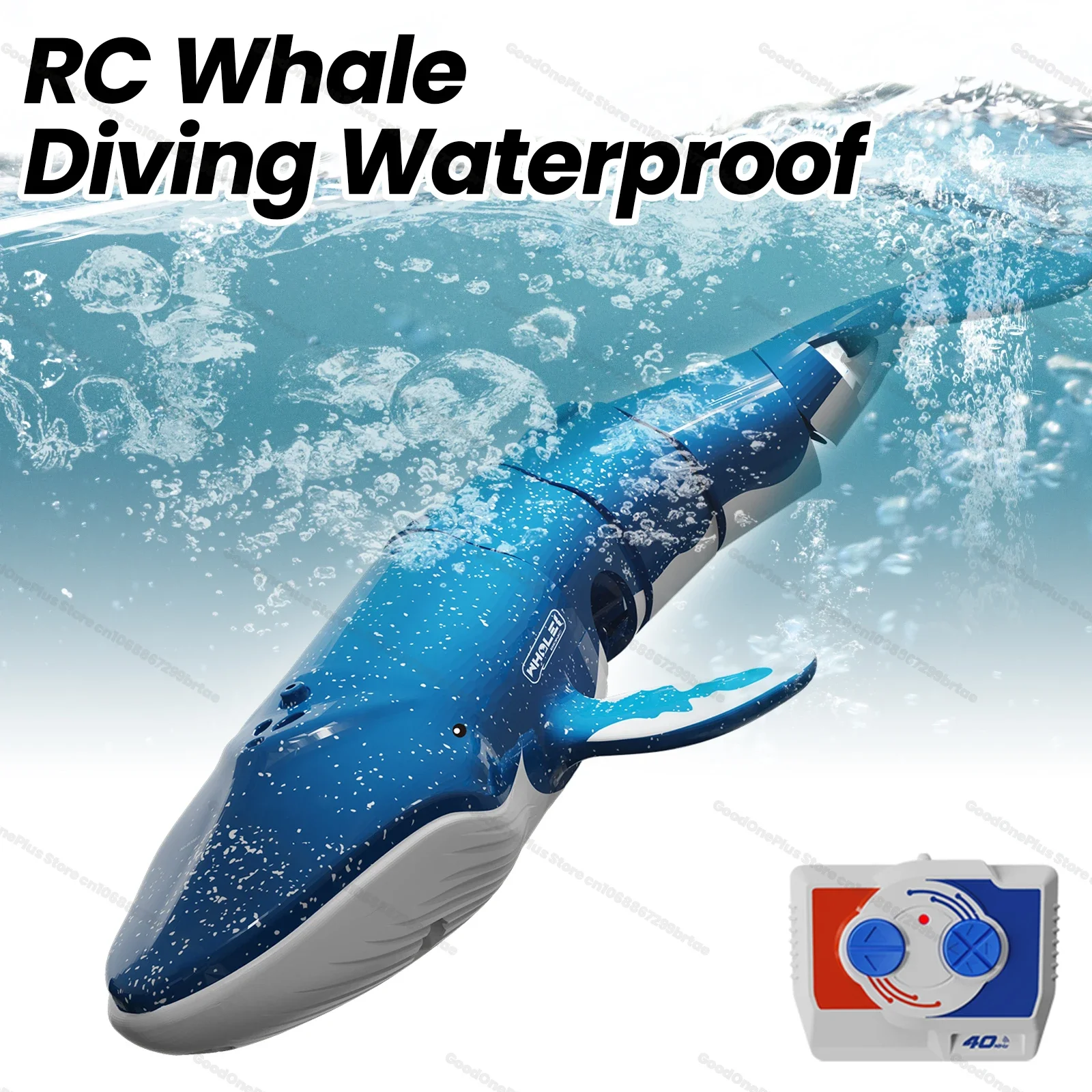 

Rc Shark Toy 10M Diving Submarine Whales Remote Control Animals Waterproof Bathtub Pool Electric Toys for Boys Kids Gift