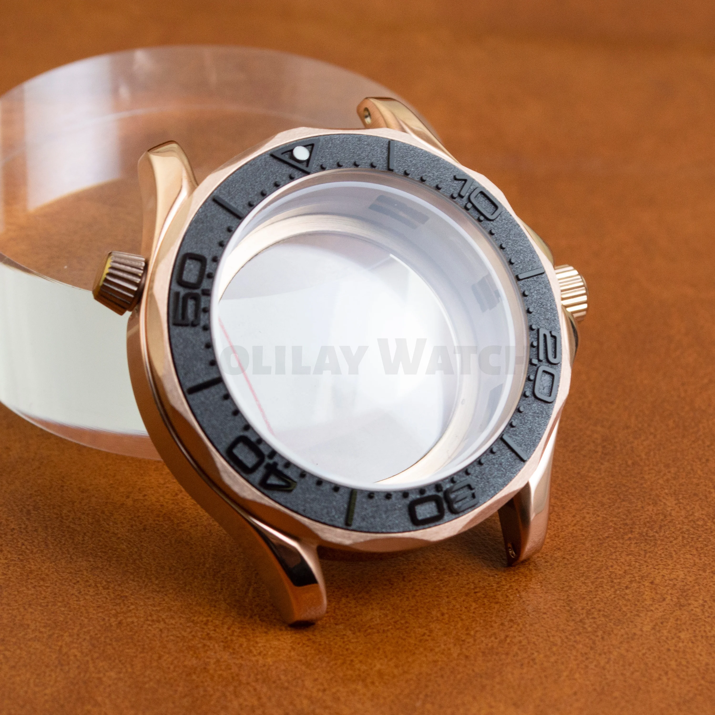 41mm Watch Case Stainless Steel 10bar Waterproof Case Watchcase For Seamaster 300 NH35 NH36 Movement Watchcase 31mm Dial