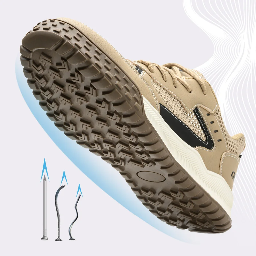 All-Season Wear-Resistant Men Work Shoes Anti-Slip Anti-Piercing Anti-odor Anti-Smashing Safe Comfortable Footwear Safety Shoes