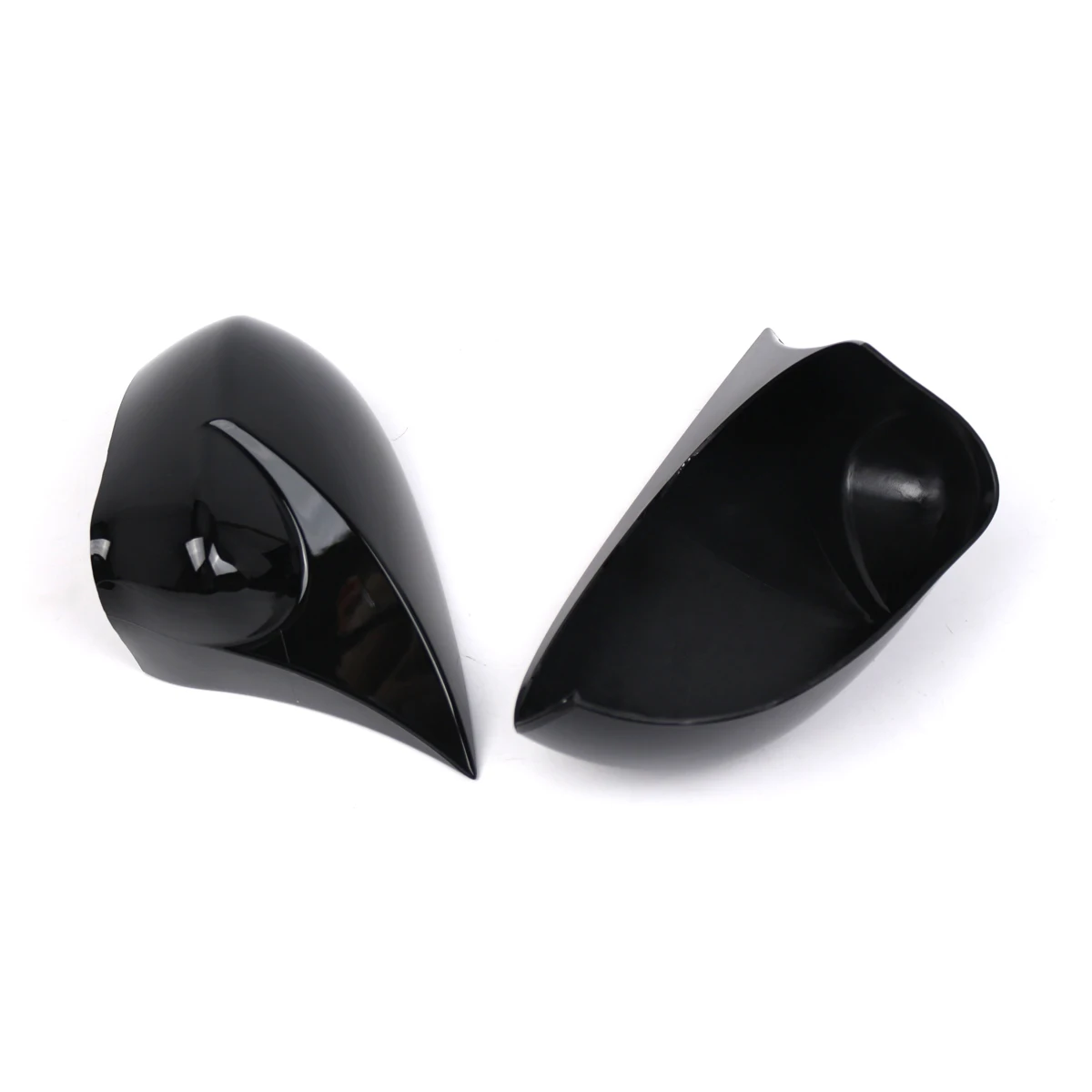 2PCS Side Wing Mirror Cover Caps For Fiat 500 500C Grande Punto Rearview Mirror Cover Shell Case Trim Add on Car Accessories