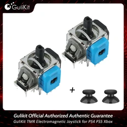 GuliKit TMR Electromagnetic Joystick with Stick Caps for Switch Pro PS4 PS5 Edge Xbox Series Controller Replacement Accessories