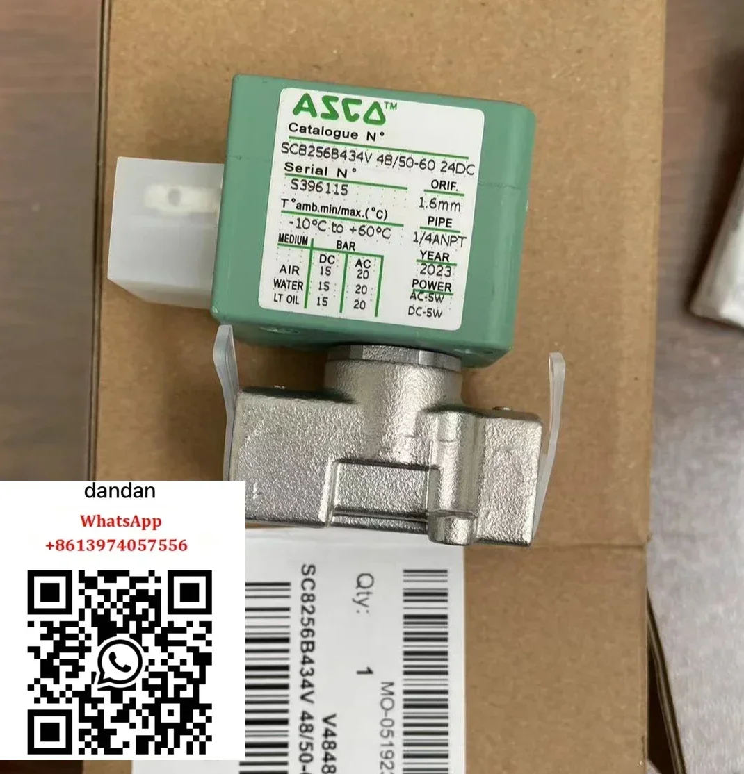 Working in SC8256B434V 24DC, two-position two-way solenoid valve, 1/4NPT