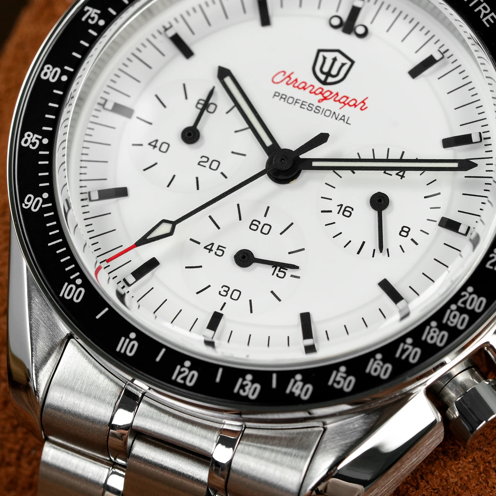 Watchdives WD1860 40mm Dive Watch VK63 Chronograph Quartz Movement