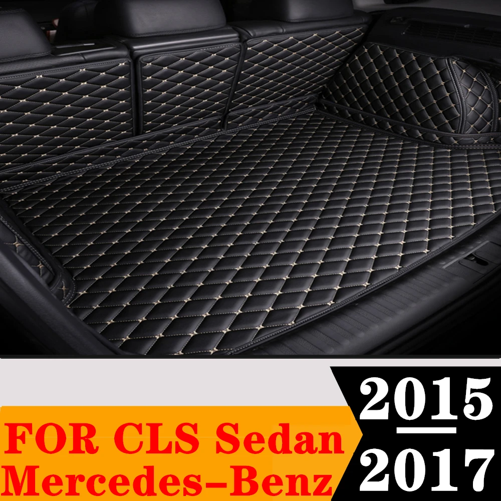 

Полный Комплект ковриков для багажника на заказ для Mercedes-Benz CLS Sedan 2017, 2016, 2015, Задняя подкладка для груза, поднос для багажника, коврик для багажа, ковер, детали