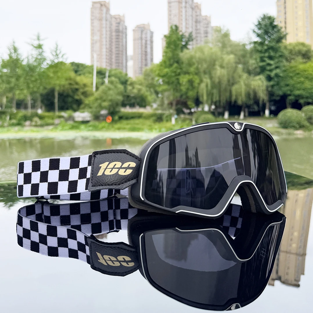 

Motorcycle Glasses Windproof Motorcycle Helmet Glasses Sunglasses Retro Universal Leather Retro Motorcycle Accessories