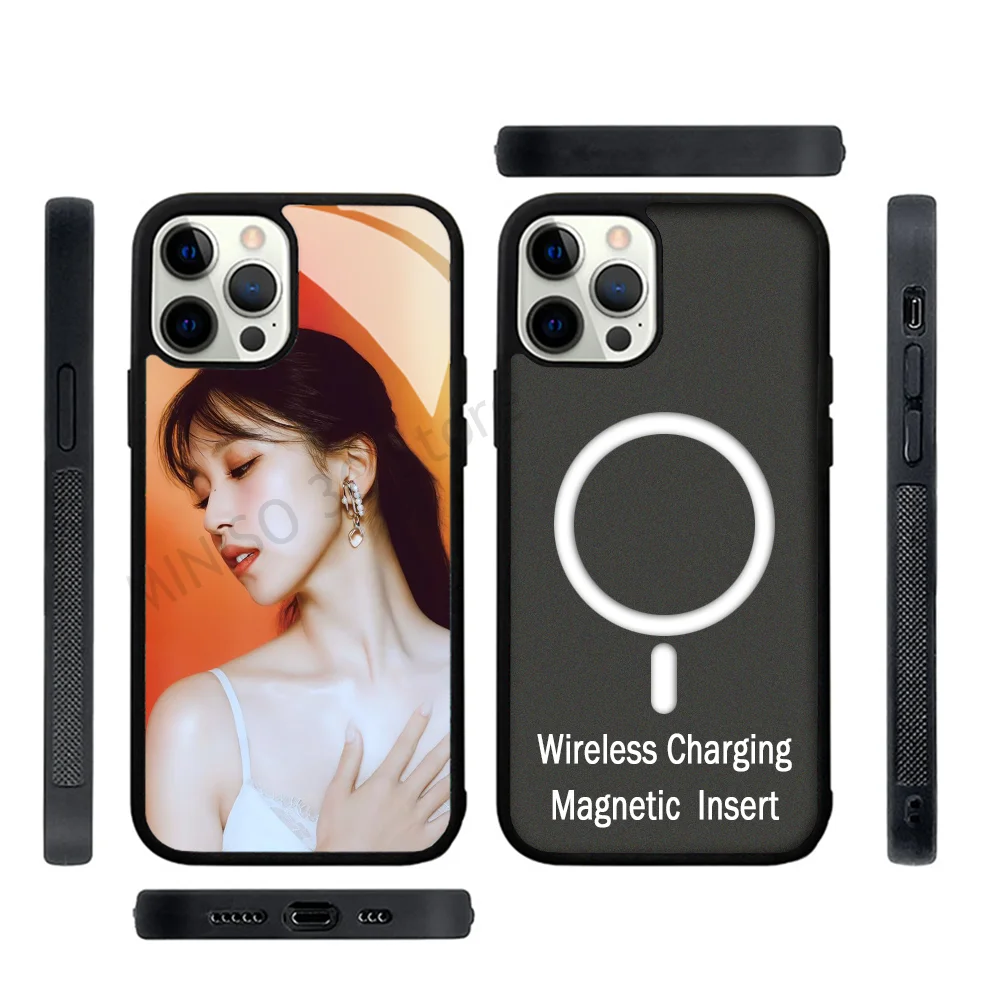 Korean Girl Mina T-Twice Phone Case Strong Magnetic For IPhone 15 14 13 Pro Max 11 12 Mini For Magsafe