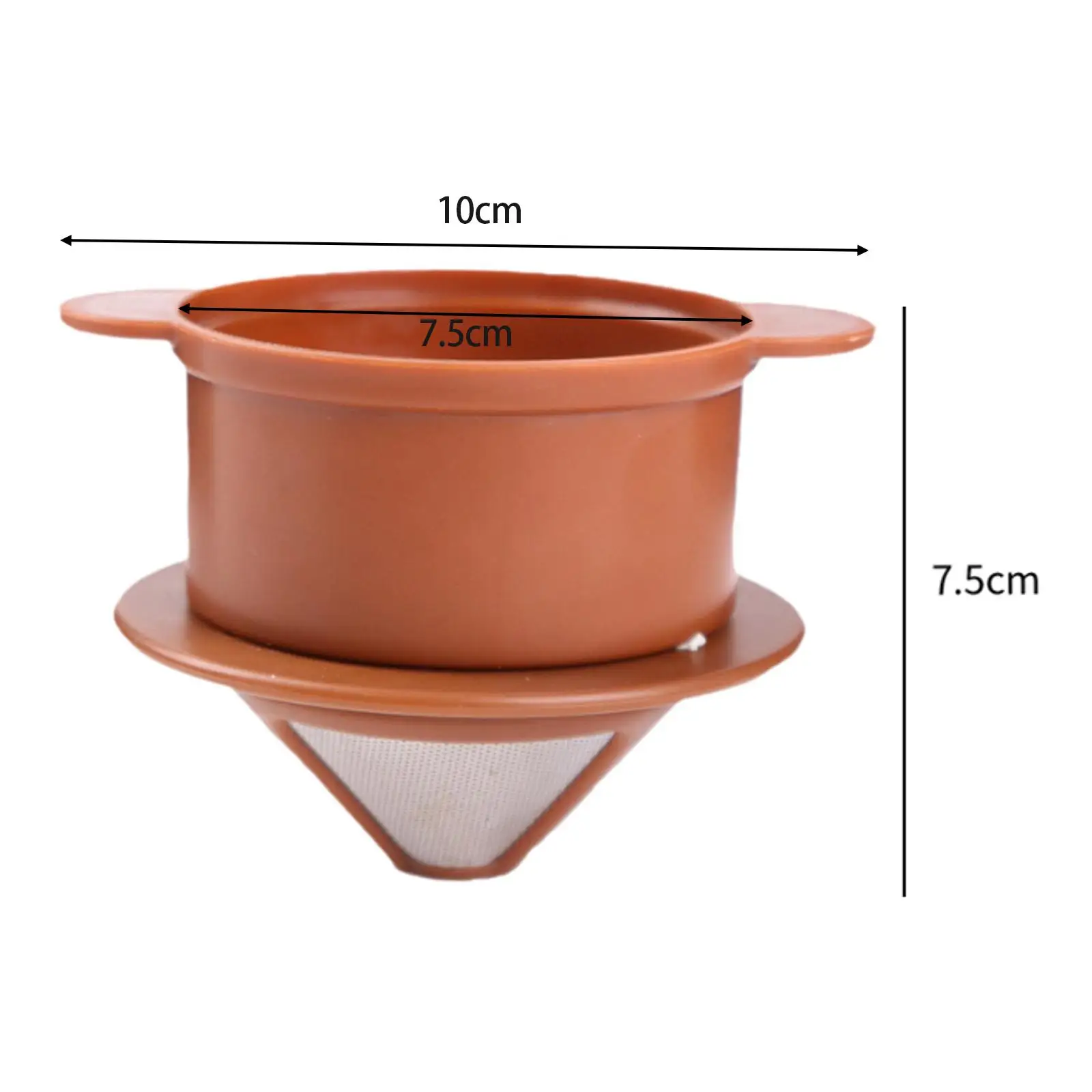Coffee Filter Cup with Handles Reusable Coffee Dripper for Restaurant Office