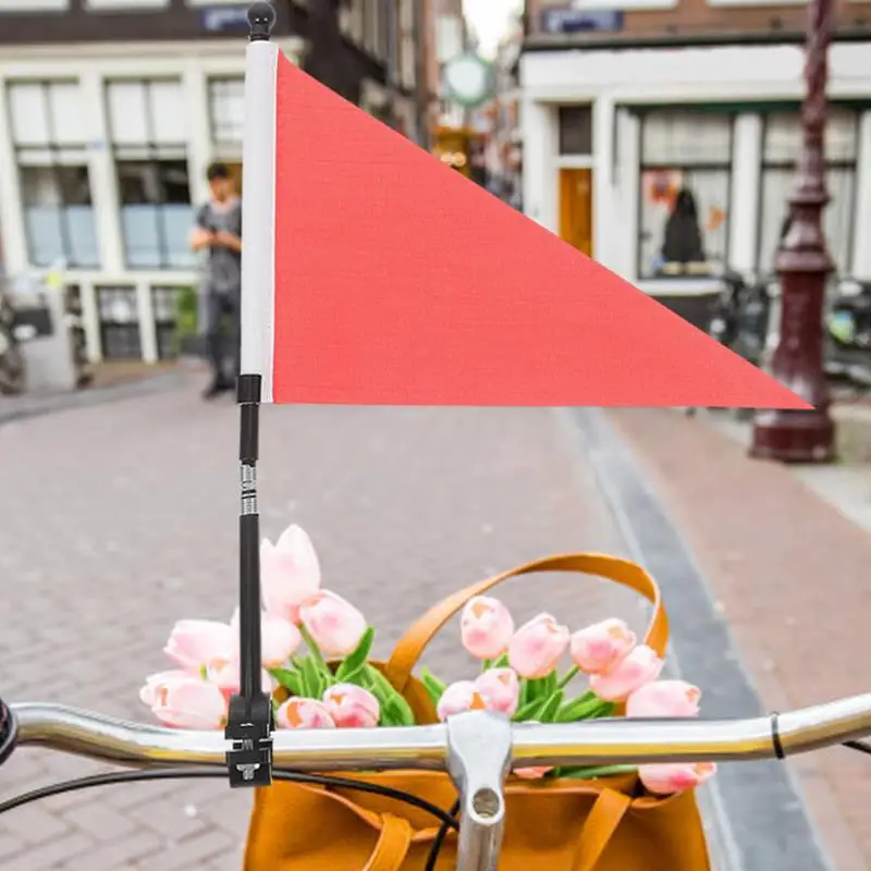

3 Sets of Bike Safety Flag Kids Bike Handlebar Flag Cycling Scooter Safety Handlebar Safety Flag Warning Flag Bike Accessories