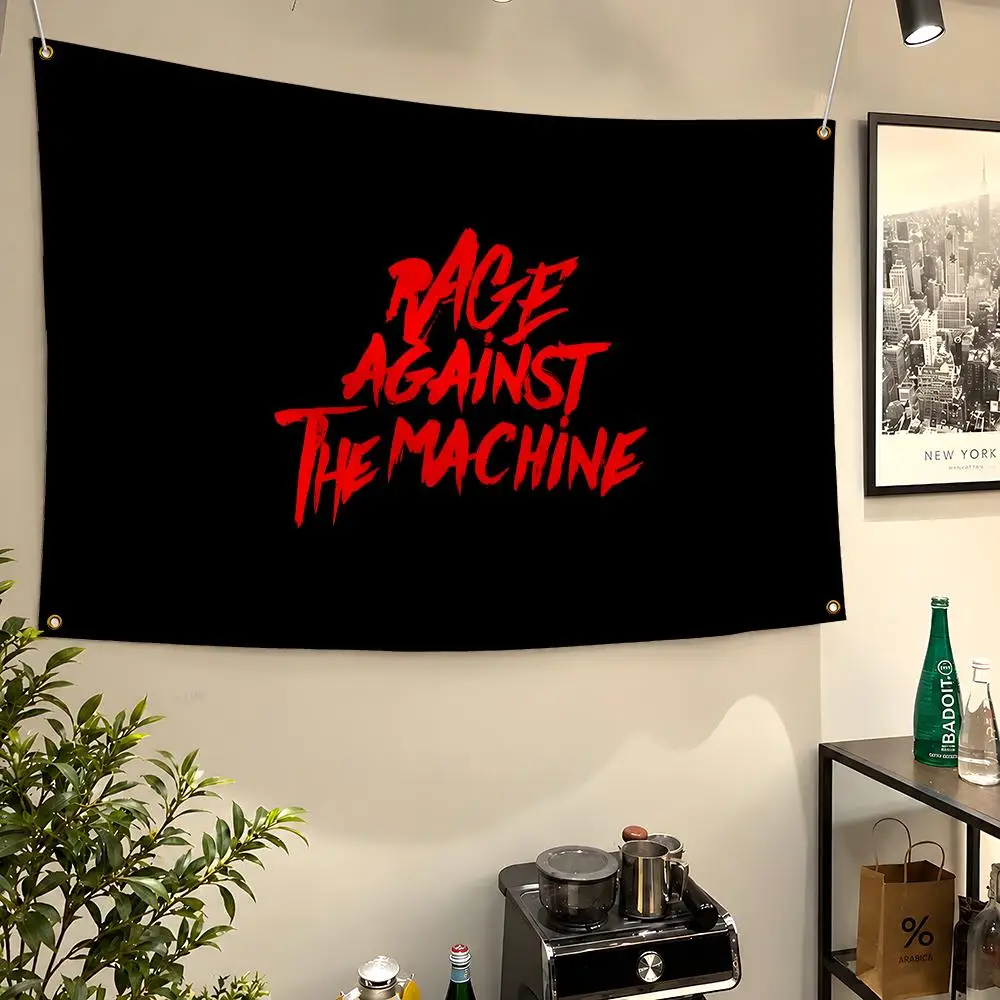 Band Rage Against the Machine Tom Morello Flags Wall Hanging Flag Banners For Birthday Parties Outdoor Bedroom Dorm Room Decor