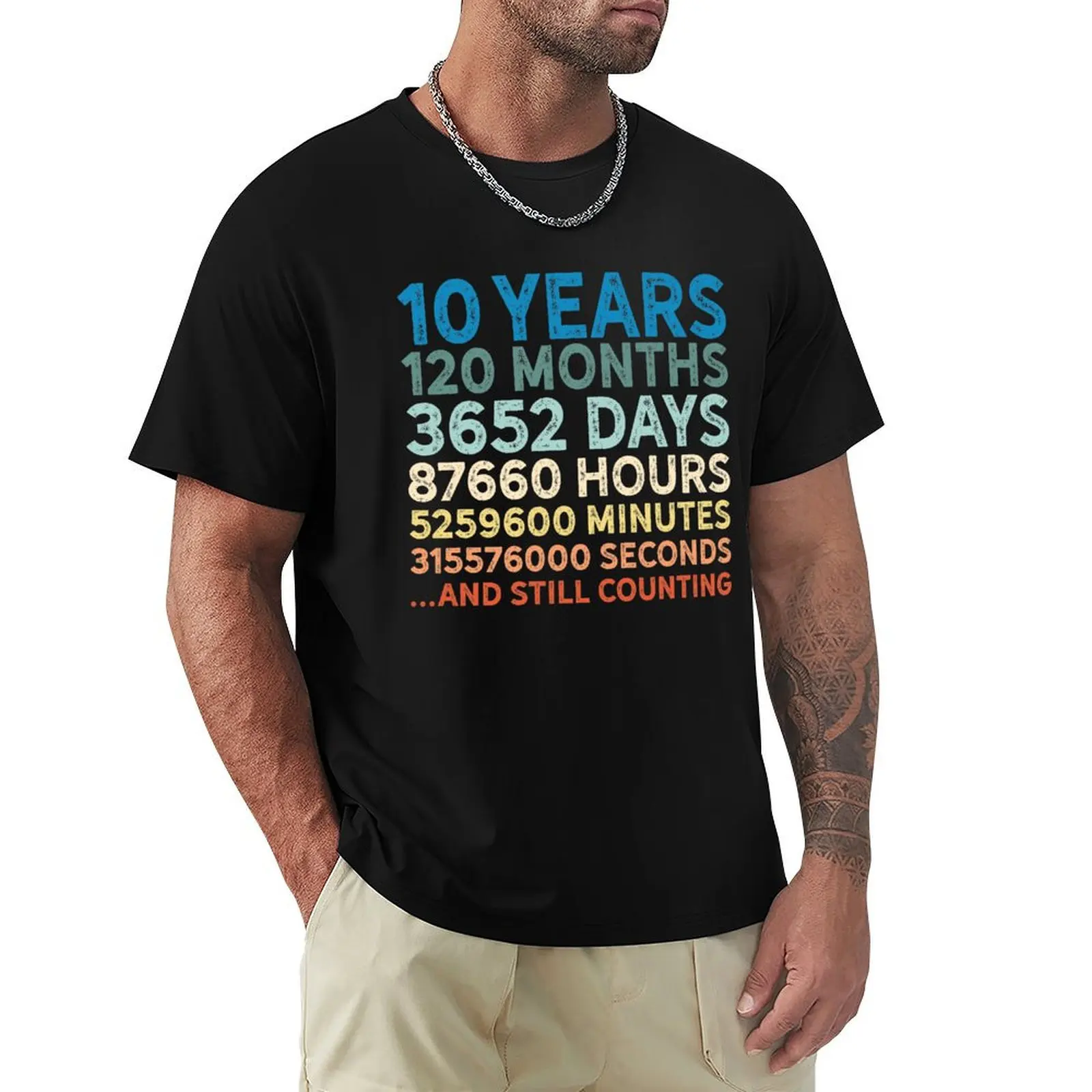 

10 Year Wedding Anniversary Celebration Gift Married in 2009 T-Shirt Outdoor Working T-Shirt