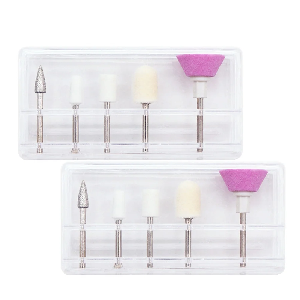 ชุดหัวขัดเล็บ 10 ชิ้น หัวเจียรแบบมืออาชีพสำหรับเล็บปลอมและเล็บธรรมชาติ อุปกรณ์ทำเล็บไฟฟ้า สายขัดเปลี่ยน