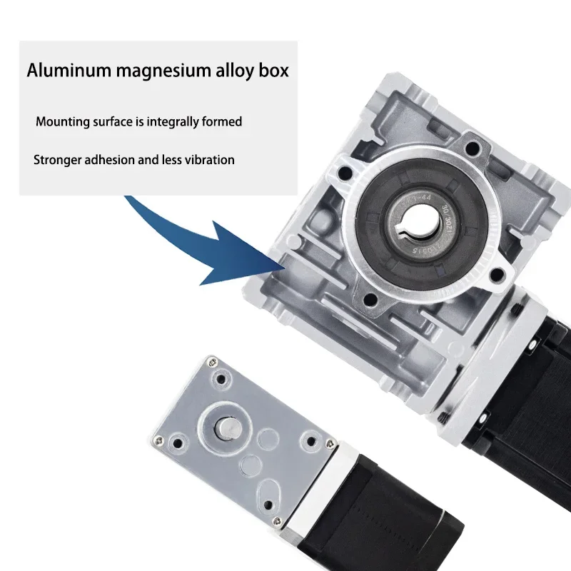 UMOT DC Nema17 Worm Gear Stepper Motor Ratio 1:5/1:7.5/1:10/1:15/1:20/1:25/1:30/1:40/1:50/1:60 1.8Nm-14Nm Gearbox Speed Reducer