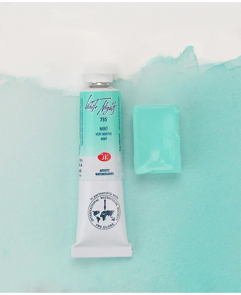 Russische White Nights Extra Fine Aquarellfarben in Künstlerqualität, 10-ml-Tuben, neue Grundfarben, geeignet für professionelle Kunstmalerei – Detail 15