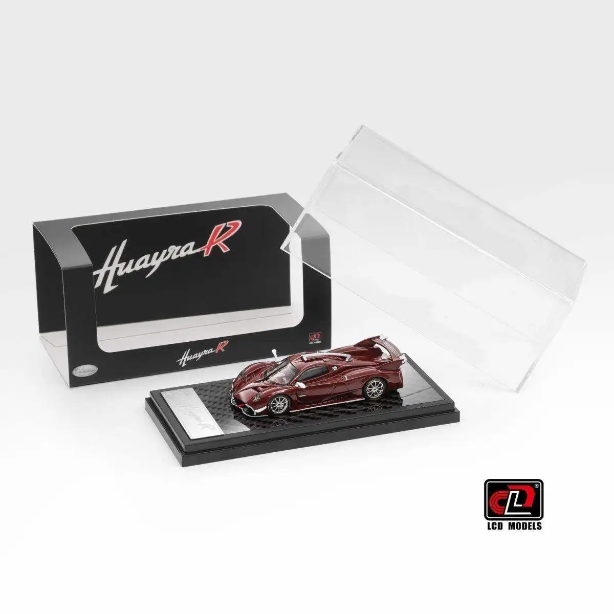 modele-de-voiture-en-alliage-de-carbone-rouge-huayra-r-a-l'echelle-1-64-en-metal-moule-sous-pression-avec-ecran-lcd