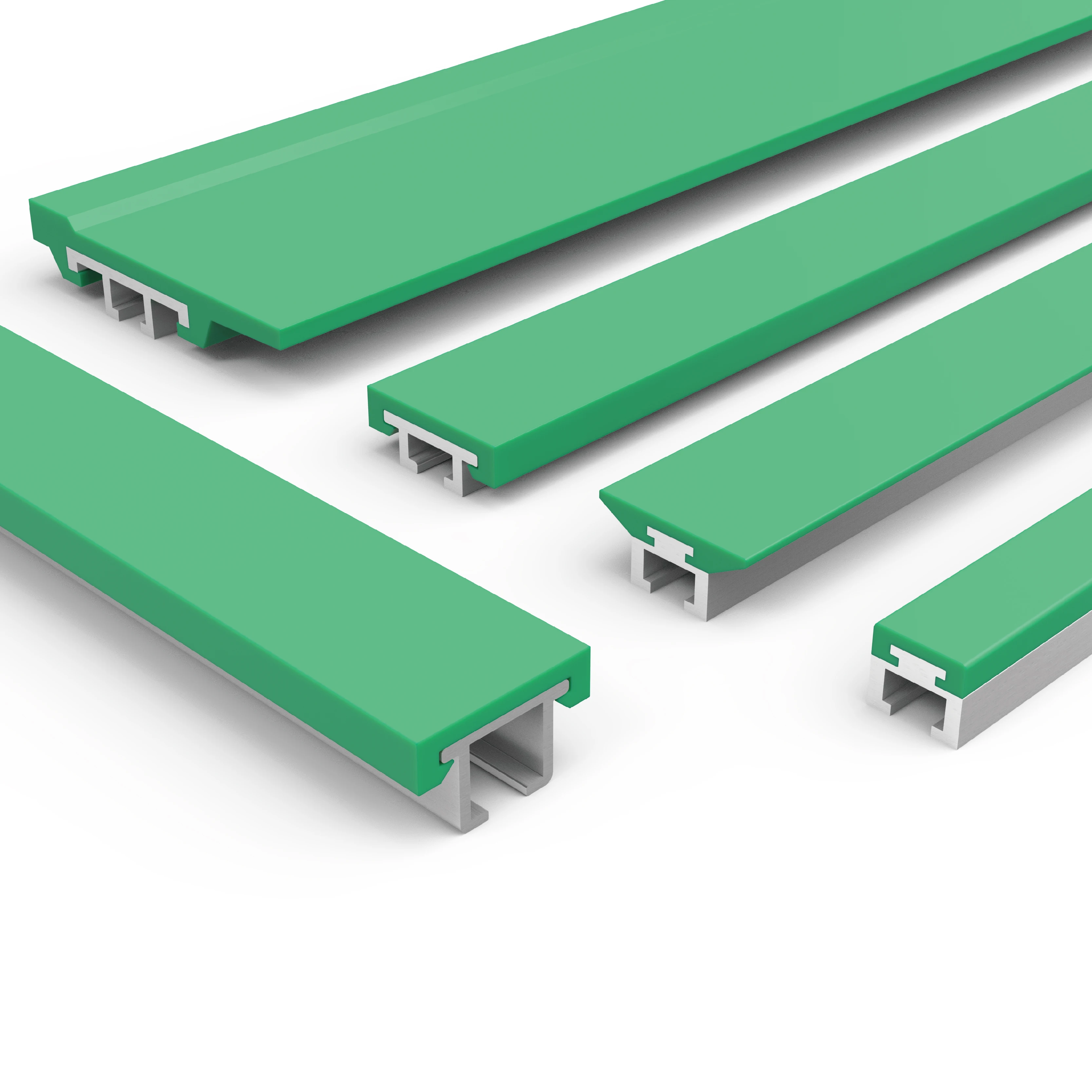 Guardrail Aluminum Rail Flexible Conveyor Belt Accessories Parallel Pad Rail