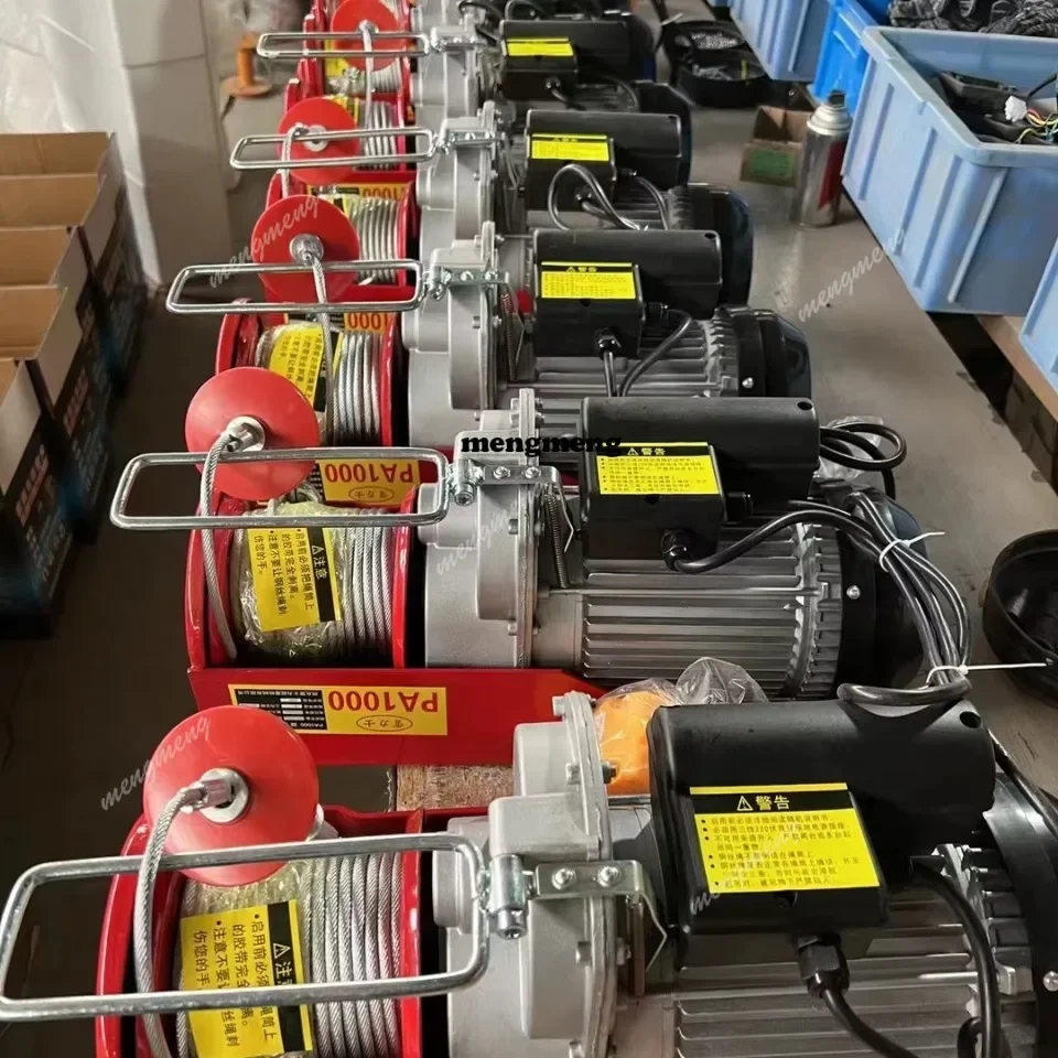 New arrive 600Kg Heavy Duty Wired Electric Hoist 3M 6M Lift Height For Home Construction Small Crane Machine