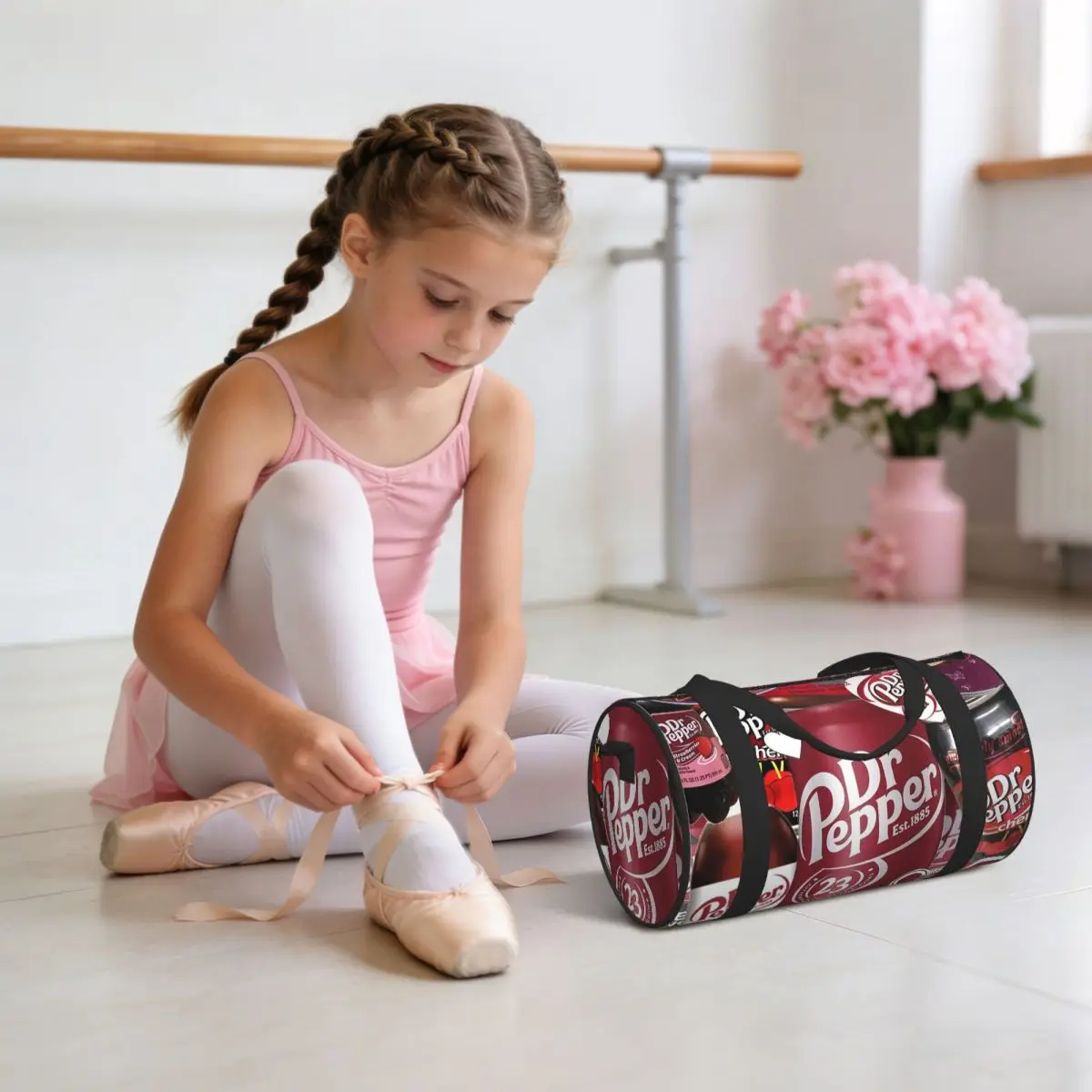 Dr Pepper Luggage Bag Multi-Functional Duffle Tote Bag Handbags Gym Bags Fitness Bag for Boys Girls