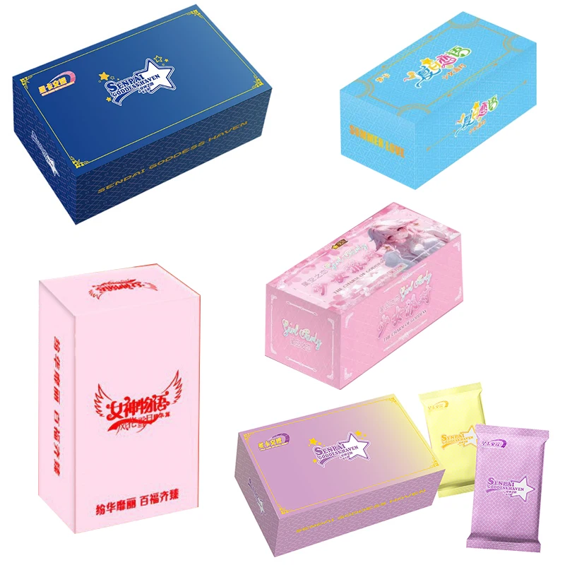 

NEW Goddess Story Maiden Party 5 Collection Cards Booster Box Tcg Card CCG Box Girl Party Game Card Table Toys For