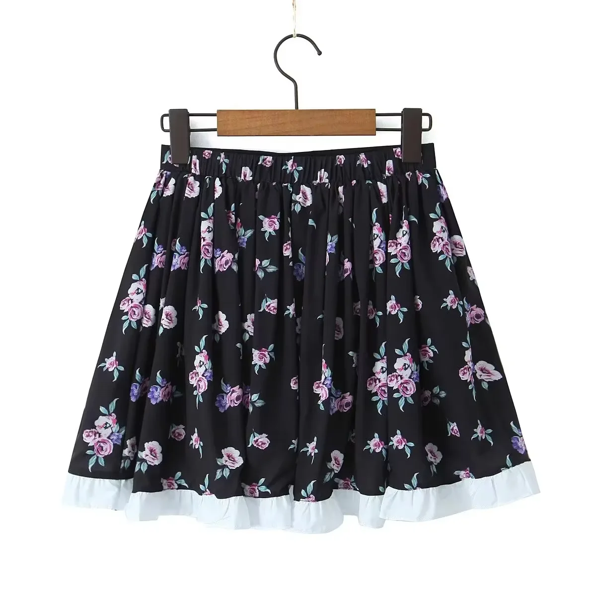 newest women skirts flower printed fashion sexy mini skirts