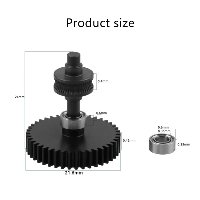 1Set/2Set Gear For K2 Plus/Hi Nano Coating Hardened Steel CFS Five-Way Driven Wheel Wear Resistant 3D Printer Parts