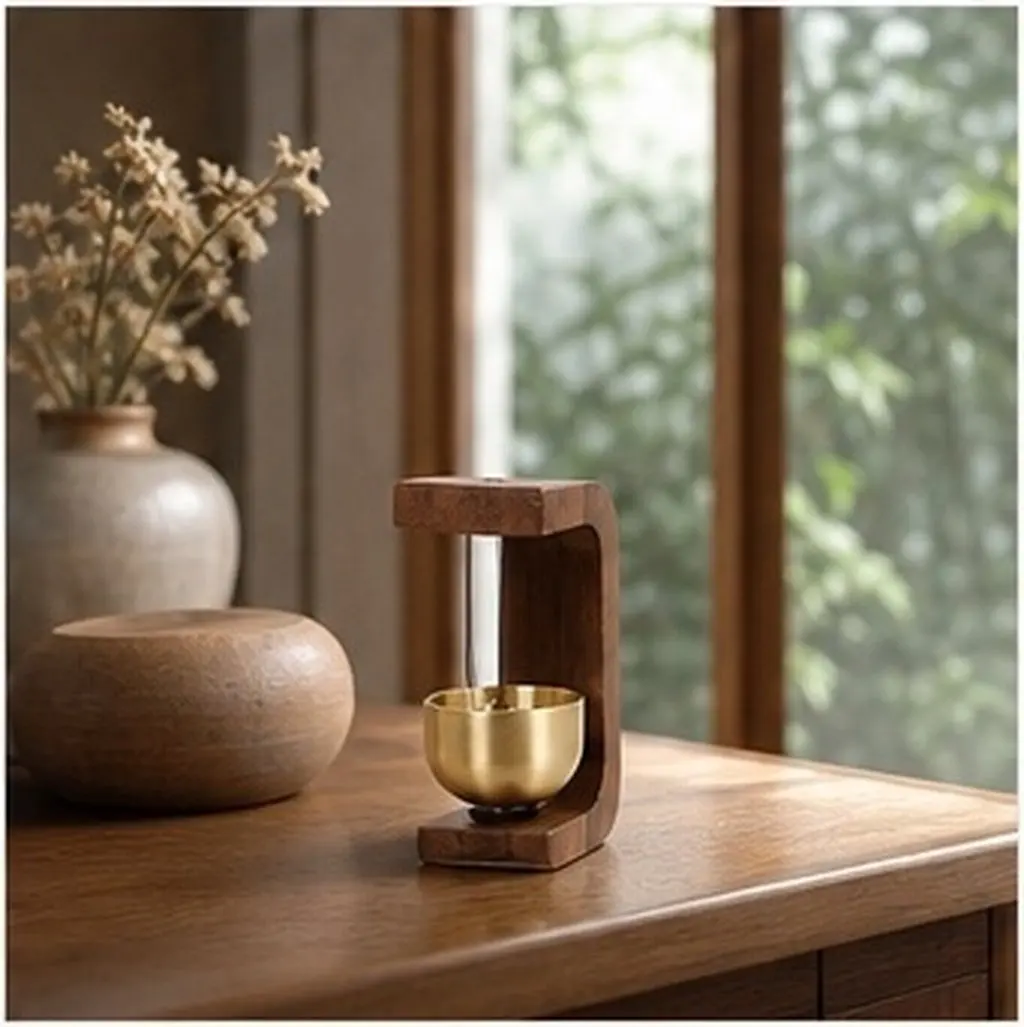Wooden Shopkeeper Bell Door Chime for Home Garden Porch Living Room Bedroom Office Business Store Entry Decorative Hanging Wind