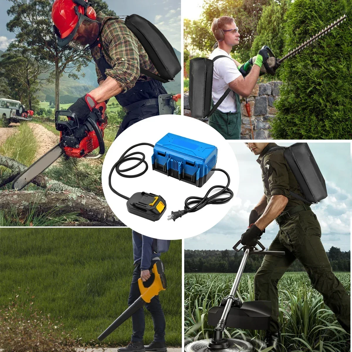 Portable Power Supply Backpack Battery Power Bank Battery Storage Power Tools For 18v Battery For 4xLithium-Ion Batteries