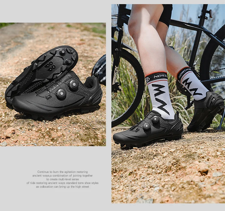 Unisex-Fahrradschuhe, atmungsaktive SPD-Rennradschuhe, professionelle MTB-Mountainbike-Schuhe, locklose Trainings-Fahrradschuhe – Detail 36