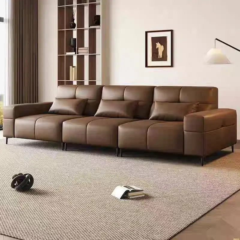 

#￥New Model Modern Cheap Leather Sofa Set Furniture Living Room Sofas Cheap Wholesale Couch Leather Living Room Sofas for Home