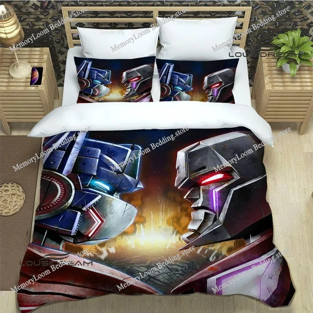 

3D T-Transformers Cartoon Bedding Sets Exquisite Bed Supplies Set Duvet Cover Bed Comforter Set Bedding Set Luxury Birthday Gift