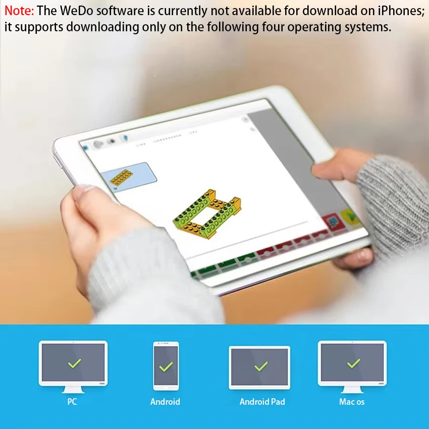 NEUES technisches WeDo 2.0-Kern-Lernset, Bausteine für die Schule, Bildung, DIY 45300, Scratch 3.0, Kinderspielzeug, Weihnachtsgeschenk – Detail 6