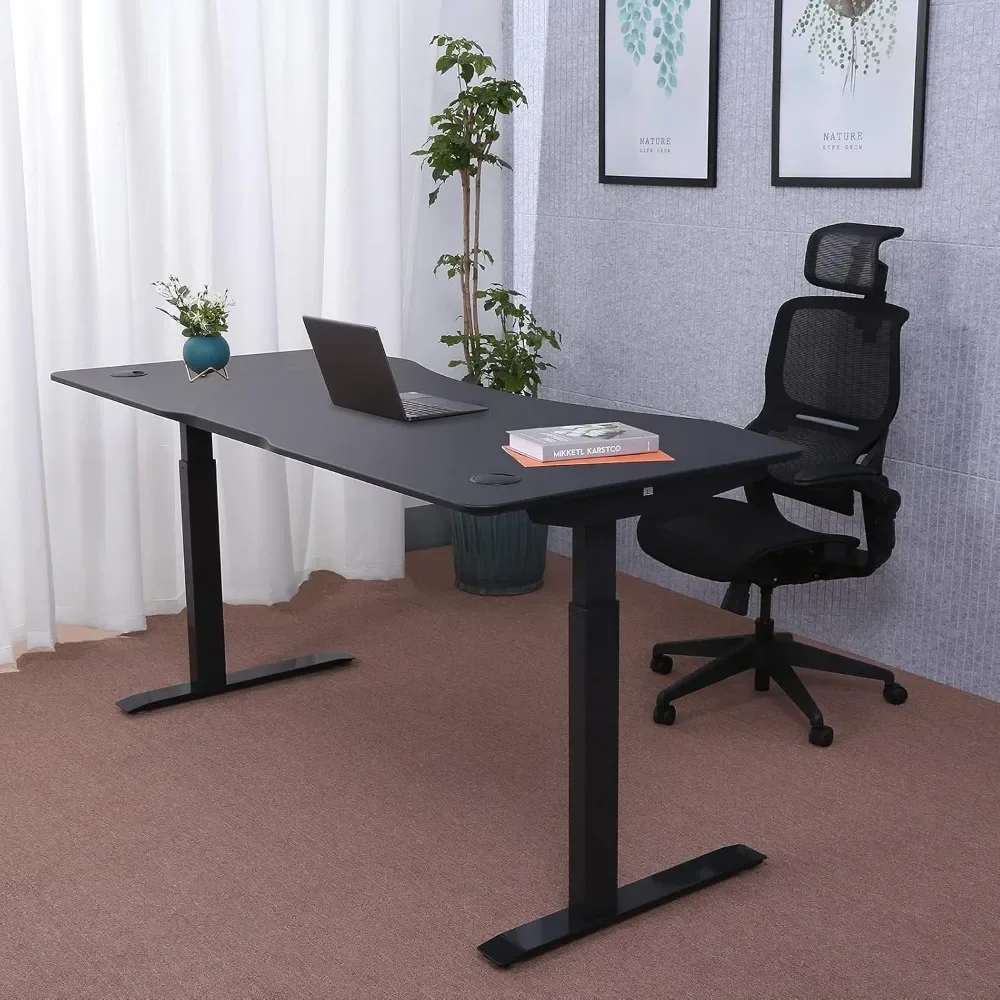 

60" Elite Height Adjustable Desk w/Cabinet Bundle, Computer Desks