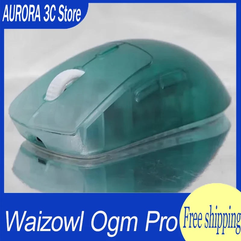 Waizowl Ogm Pro Mouse Tri Mode Bluetooth Wireless 2.4g Wired Gamer E-Sports Mouse Paw3395 Cyan Custom Mice For Computer Pc