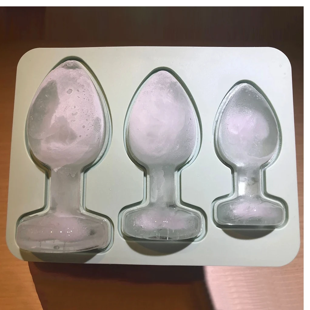 

Silicone Prank Butt Plug Shaped Mold Fun Shape Ice Cube Molds Novelty Ice Cube Trays for DIY Cake Chocolate Candy