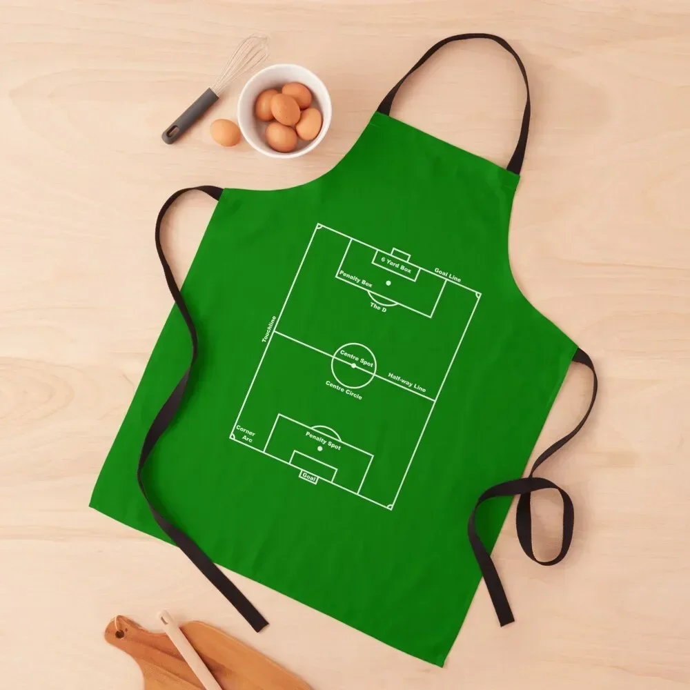 

Football Soccer Pitch Layout Apron for home useful pieces Cooking Clothes Home and kitchen products Apron