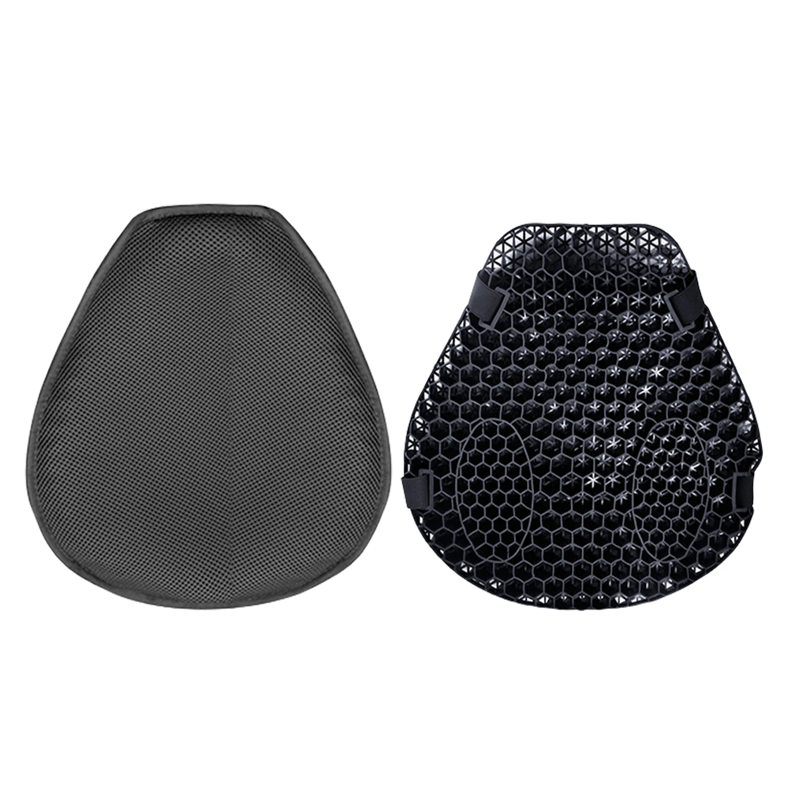 Motorcycle Seat Cushion 3D Honeycomb Shock Seat Pad Breathable Motorbike Air Pad Cooling Seat Cover Scooter Saddles Mat