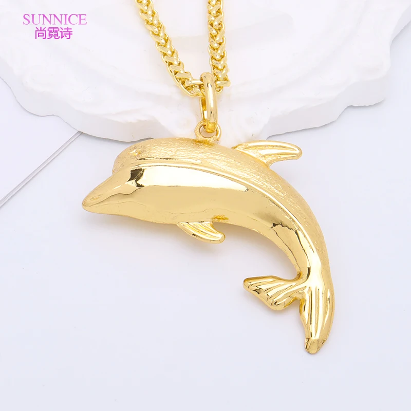 Fashion Necklace For Women Men Dubai Gold Color Pendants Jewelry Sets Couple Gift Daily Wear Party Holiday Bride Jewellery