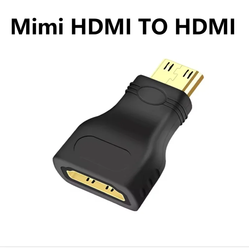 Mini HDMI-compatibel naar HDMI-compatibele adapter 1.4 3D-verlengadapter 1080P Mini HDTV-converter Audio- en videoconverter