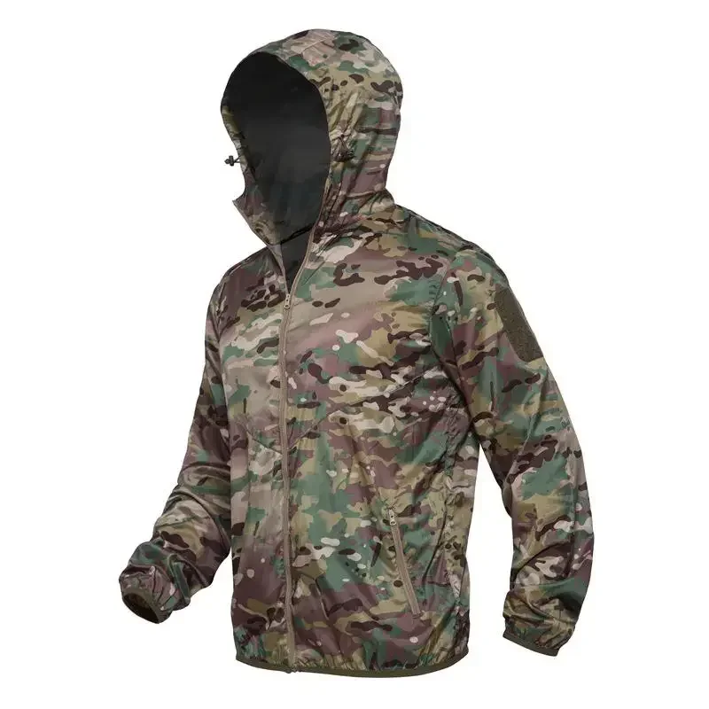 Chaqueta de lana de camuflaje para hombre, cortavientos táctico, ropa Multicam, abrigos de caza, otoño
