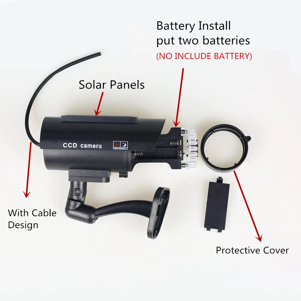 

Муляж камеры видеонаблюдения на солнечной батарее, 3 шт./1 упаковка