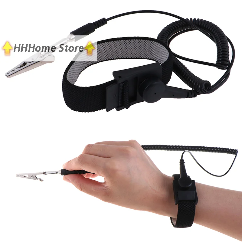 قطعة واحدة من حزام esd قابل للتعديل ومضاد للكهرباء الساكنة، أداة سوار التأريض المضاد للكهرباء الساكنة