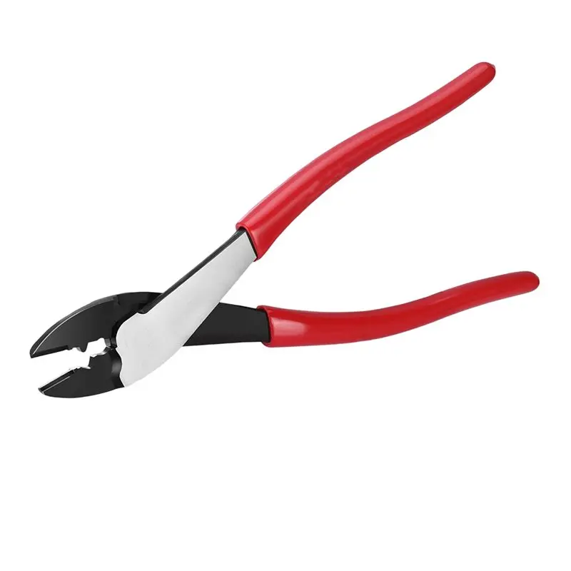 

ABBN-9.5" Wire Crimper/Cutter, Wire Crimping Tool With Thick Dip-Grip Handle, Crimper Tool Electrical For 10-22 AWG