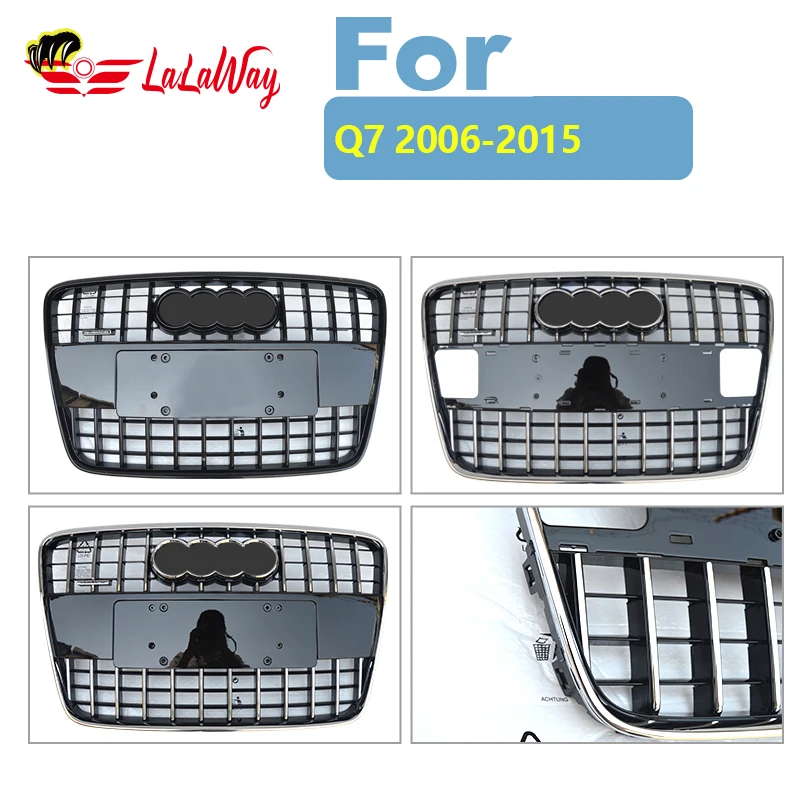 For Audi Q7 2006 07 08 09 10 11 12 13 14 2015 Honeycomb Mesh Fog Light Open Vent Grille Intake Cover Grill Parts