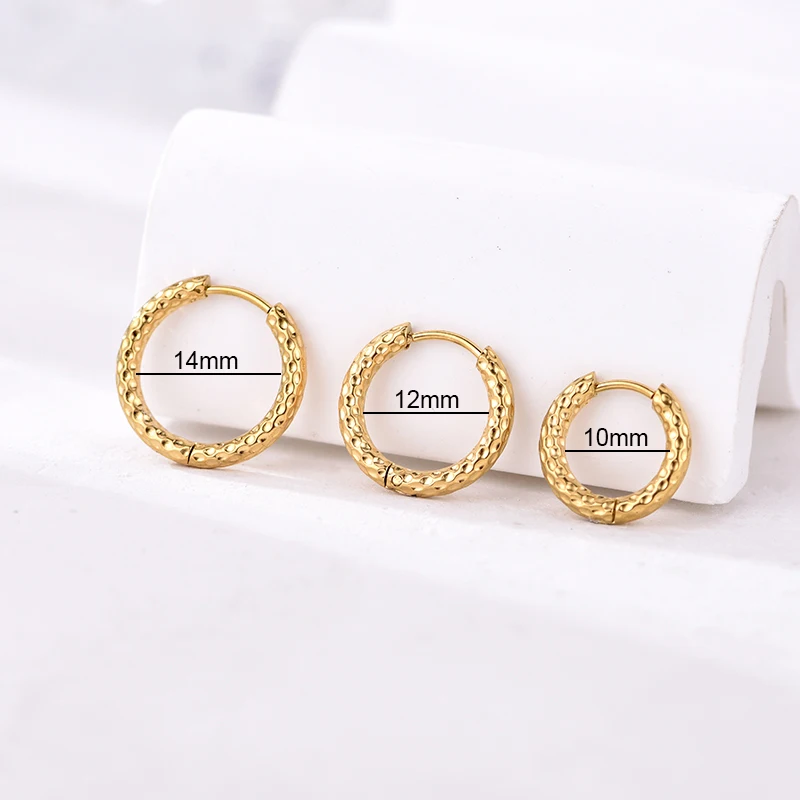 2 stücke Mode Edelstahl Hoop Ohrringe Für Frauen Männer Gold Silber Farbe Tiny Knorpel Piercing Trendy Weibliche Hoops Schmuck – Detail 7
