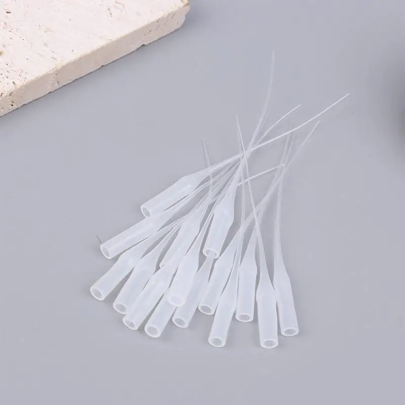 100Pcs Extended Glue Applicator Tube Kit for Precision Art Crafts Laboratory Dispensing and DIY Decoration Projects