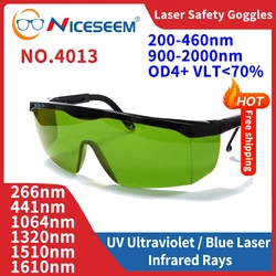 CO2 1064nm Infrared 355nm UV Laser Safety Goggles Small Protective Glasses Shield Protection Eyewear for Laser Machine Work